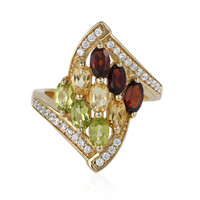 Garnet Silver Ring