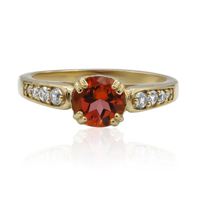 Mandarin Topaz Silver Ring