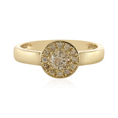 9K I3 Brown Diamond Gold Ring