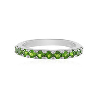 Russian Diopside Silver Ring