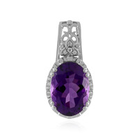 Moroccan Amethyst Silver Pendant