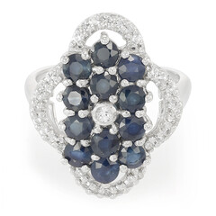 Blue Sapphire Silver Ring