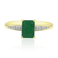 9K Zambian Emerald Gold Ring