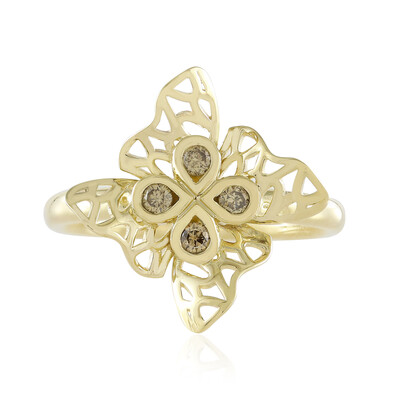 9K I2 Champagne Diamond Gold Ring (Ornaments by de Melo)