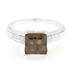 Smoky Quartz Silver Ring