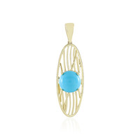 9K Sleeping Beauty Turquoise Gold Pendant (Ornaments by de Melo)