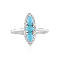Sleeping Beauty Turquoise Silver Ring