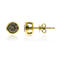 14K SI2 Brown Diamond Gold Earrings (CIRARI)