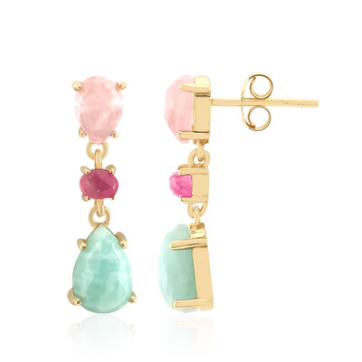 Amazonite Silver Earrings