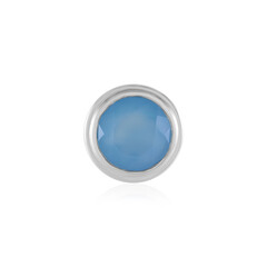 Blue Chalcedony Silver Pendant