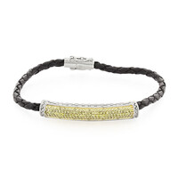 Yellow Diamond Silver Bracelet