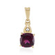 9K Magenta Garnet Gold Pendant