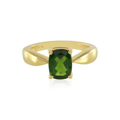 Russian Diopside Silver Ring