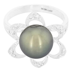 10K Tahitian Pearl Gold Ring