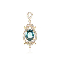 9K Ratanakiri Zircon Gold Pendant
