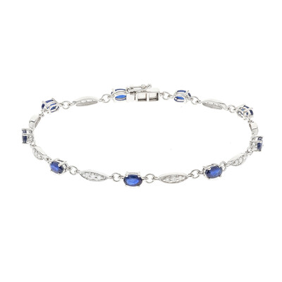 14K Ceylon Blue Sapphire Gold Bracelet (CIRARI)