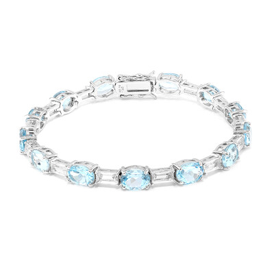 Sky Blue Topaz Silver Bracelet