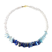 White Quartz Silver Necklace