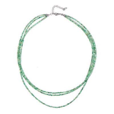 Socoto Emerald Silver Necklace