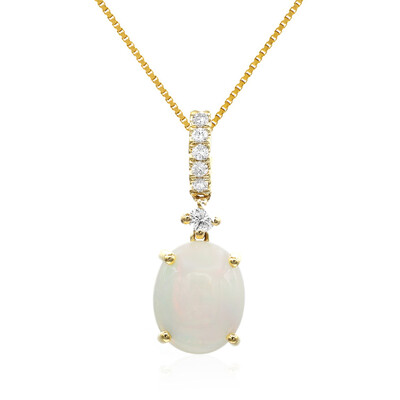 10K AAA Welo Opal Gold Necklace