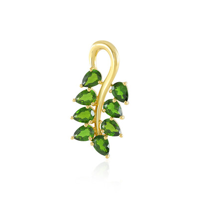Russian Diopside Silver Pendant