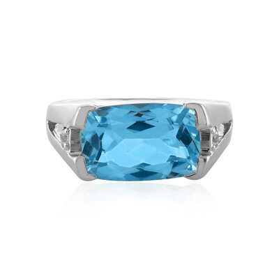 Sky Blue Topaz Silver Ring