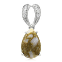 Dinosaur Bone Silver Pendant