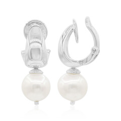 Freshwater pearl Silver ear clips (TPC)