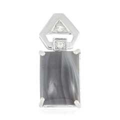 Botswana Agate Silver Pendant