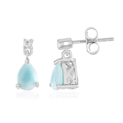 Larimar Silver Earrings