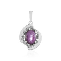 Star Ruby Silver Pendant