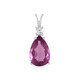 Pink Flouorite Silver Pendant