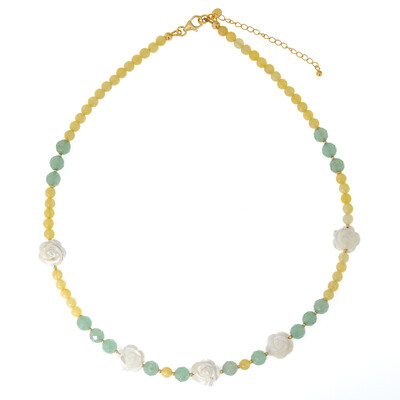 Mother of Pearl Silver Necklace