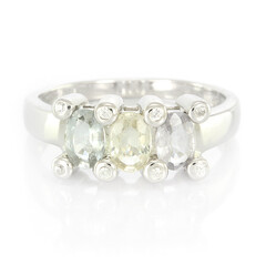 Cuprian Tourmaline Silver Ring