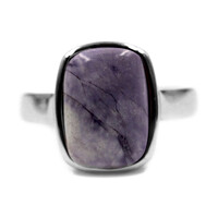 Fluorite Opal Silver Ring