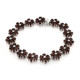 Garnet Silver Bracelet