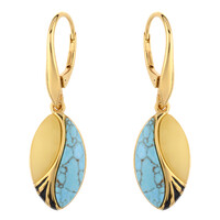 Turquoise Silver Earrings