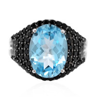 Sky Blue Topaz Silver Ring