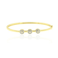 9K SI2 (G) Diamond Gold Bangle