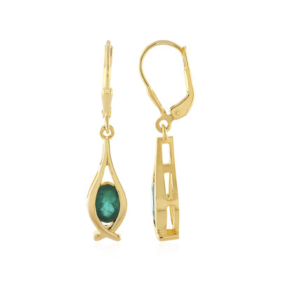 Grandidierite Silver Earrings