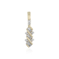 9K SI1 (H) Diamond Gold Pendant