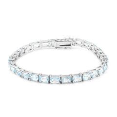 Sky Blue Topaz Silver Bracelet