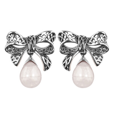 Rose Quartz Silver Earrings (dagen)