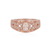 Morganite Silver Ring