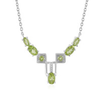 Peridot Silver Necklace