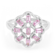 Ceylon Pink Sapphire Silver Ring