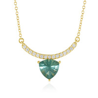 Green Fluorite Silver Necklace
