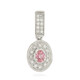Padparadscha Sapphire Silver Pendant