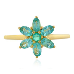 Blue Apatite Silver Ring