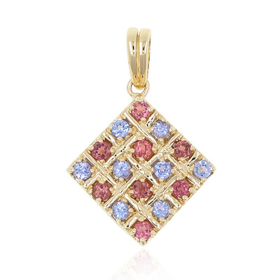 14K Pink Tourmaline Gold Pendant
